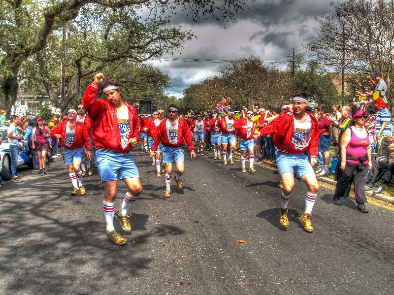 610 Stompers on Mardi Gras parade route